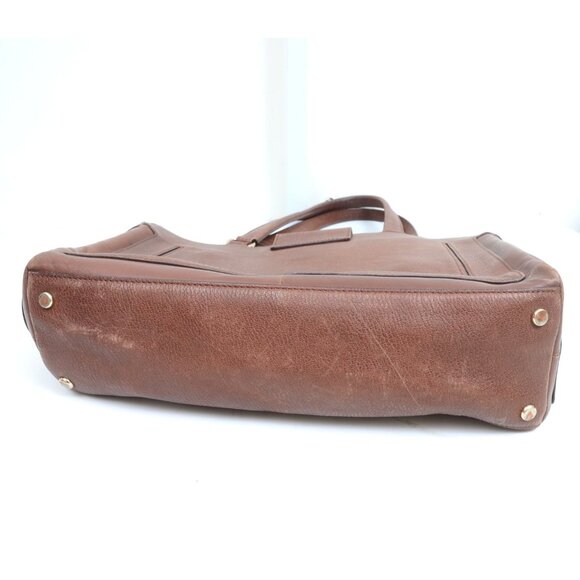 Cole Haan Sequoia Leather Large Travel Business Bag Tote Satchel Ipad Holder - Picture 8 of 13